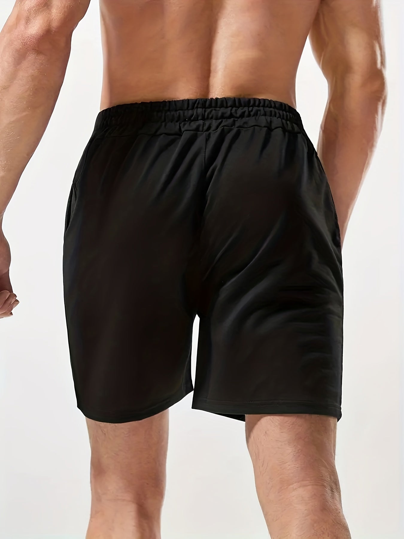 Grimace Print Men's Drawstring Shorts Casual Loose Summer Clothing