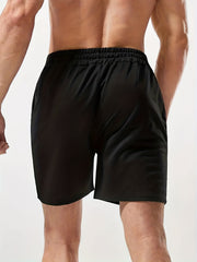 Grimace Print Men's Drawstring Shorts Casual Loose Summer Clothing