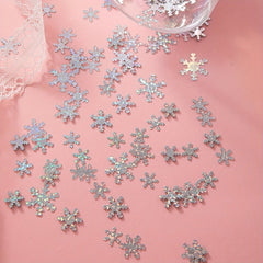 30g Christmas Silvery Snowflake Decoration Confetti Wedding Decor