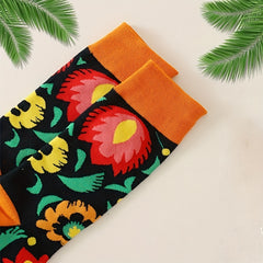 Colorblock Crew Socks Women's Stockings