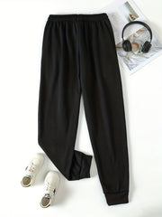 Floral & Butterfly Print Joggers Casual Drawstring Jogger For Spring & Fall