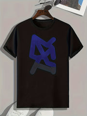 Symbol Print Men's Graphic T shirt Casual Comfy Tees For Summer Mens Clothing