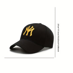 Embroidery Baseball Cap Solid Couple Sun Hat Casual Adjustable Dad Hats