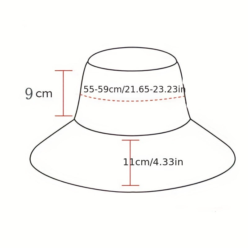 Reversible Bucket Hat UV Protection Sun Hat Lightweight Women Visors