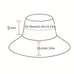 Reversible Bucket Hat UV Protection Sun Hat Lightweight Women Visors