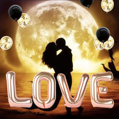 Love Shaped Balloon Champagne Wedding Decor