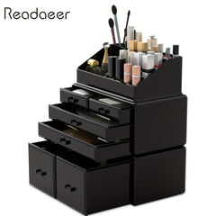 Makeup Organizer Acrylic 3 Pieces Cosmetic Storage Drawers Jewelry Display Box