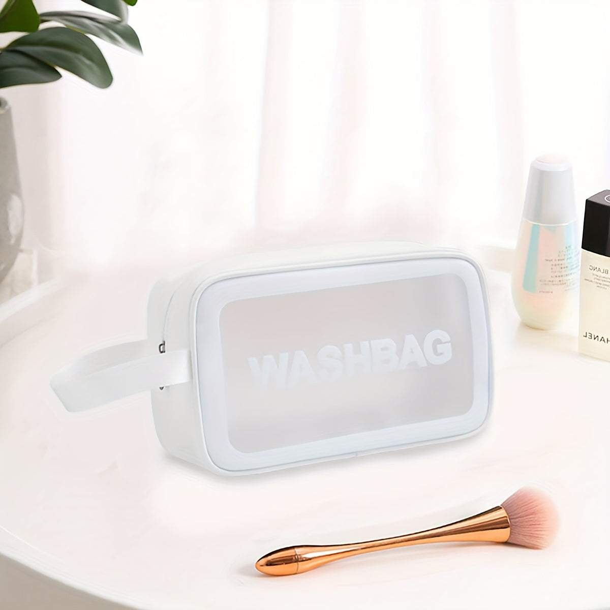 Translucent Waterproof Cosmetic Bag Travel Makeup Pouch