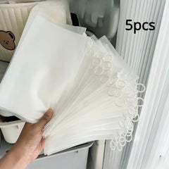10pcs Extra Thick Transparent Sorting Bags for Storage & Travel