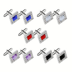 Rhinestone Cufflinks Shirt Cufflinks Wedding Business Gift