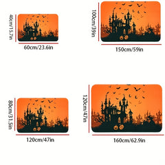 Halloween Printed Mat Non-slip Dirt-resistant Castle Front Door Mat