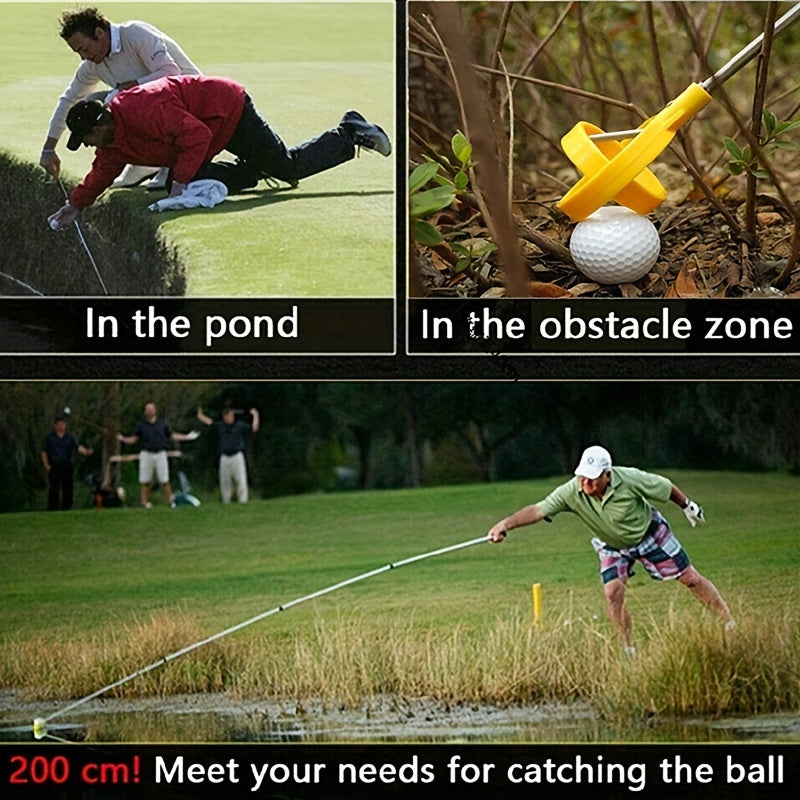 Stainless Steel Golf Ball Picker Double Ring Club Accessory 39