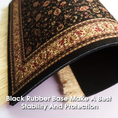Persian Mini Woven Rug Mat Mouse Pad Retro Style Carpet Pattern Tassels Coaster