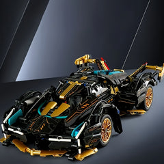 3900pcs Golden Building Blocks Set Sports Car Model Kit