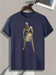 Mummy Print Men's Graphic T-shirt for Halloween
