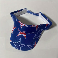 Flag Print Visor Hat Lightweight Sun Hat Unisex Golf Baseball Cap