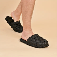 Massage Bubble Slides Cushioned Spa Slippers Golf Ball Slides Cloud Slippers