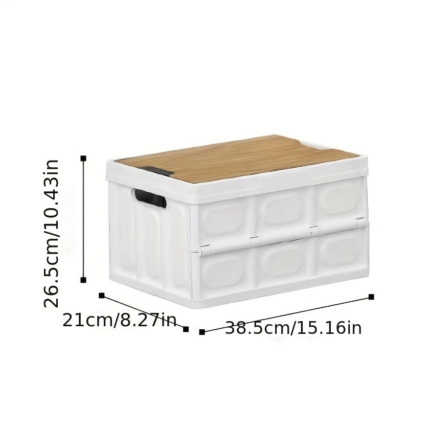 1pc Camping Storage Box Foldable Meal Box Car Organizing Storage Box