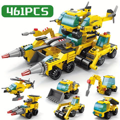 461pcs City Engineering Drill Truck Building Blocks Set Construction Toy