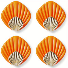 4pcs Seashell Wall Hooks Nautical Home Decor