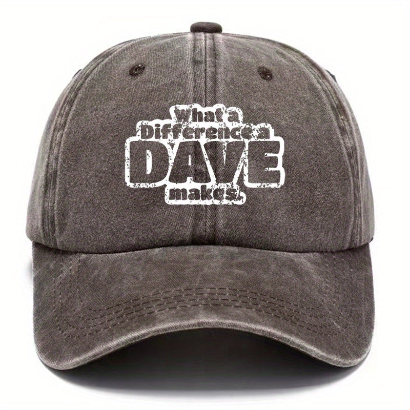 Unisex Distressed Letter Baseball Cap