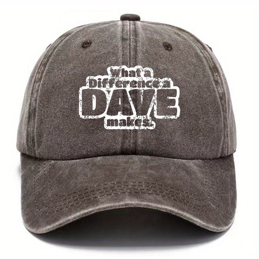 Unisex Distressed Letter Baseball Cap
