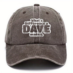 Unisex Distressed Letter Baseball Cap