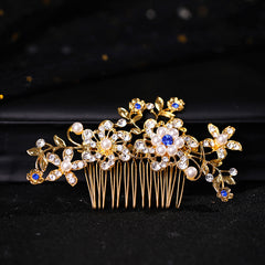 Rhinestone Flower Hair Comb Pins Bridal Wedding Party Decor