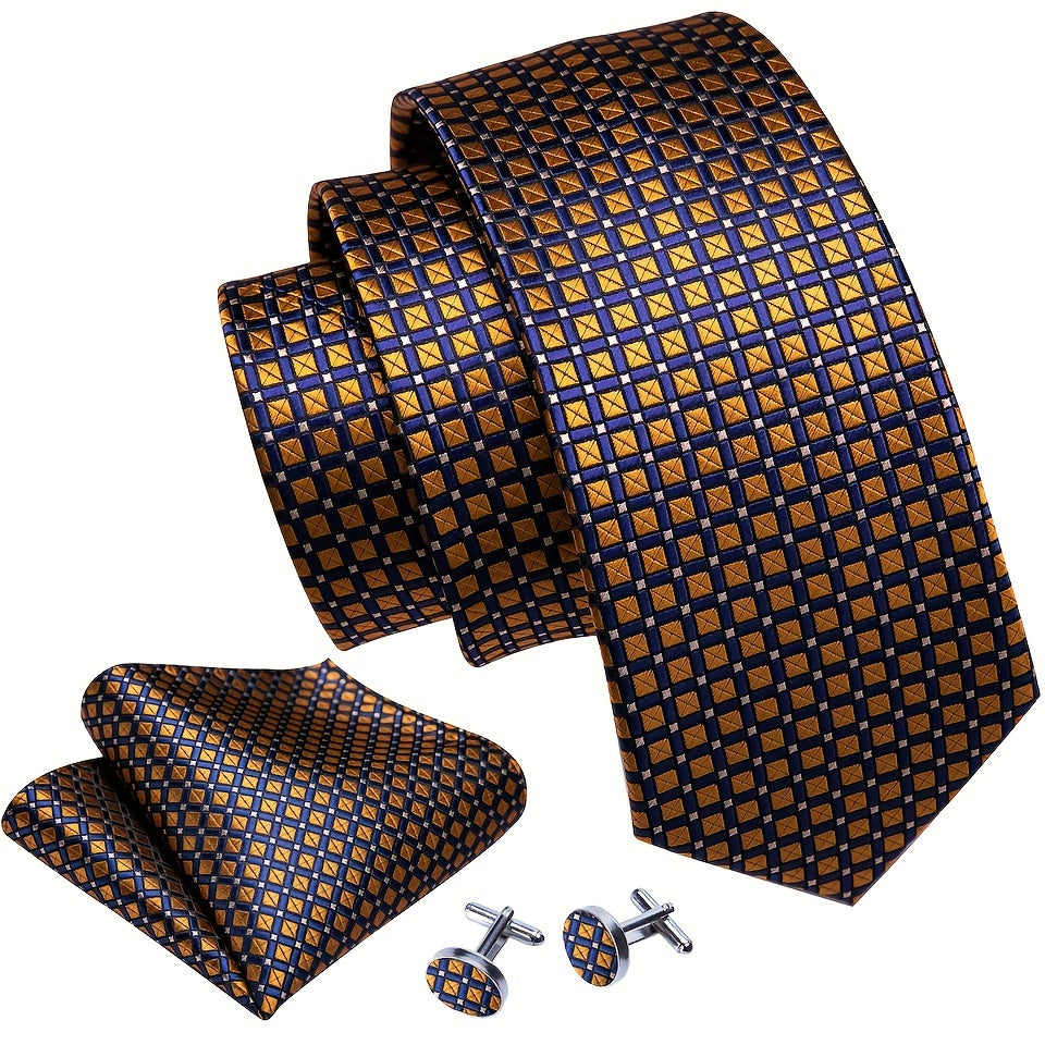 Barry Wang Men's Silk Necktie Set