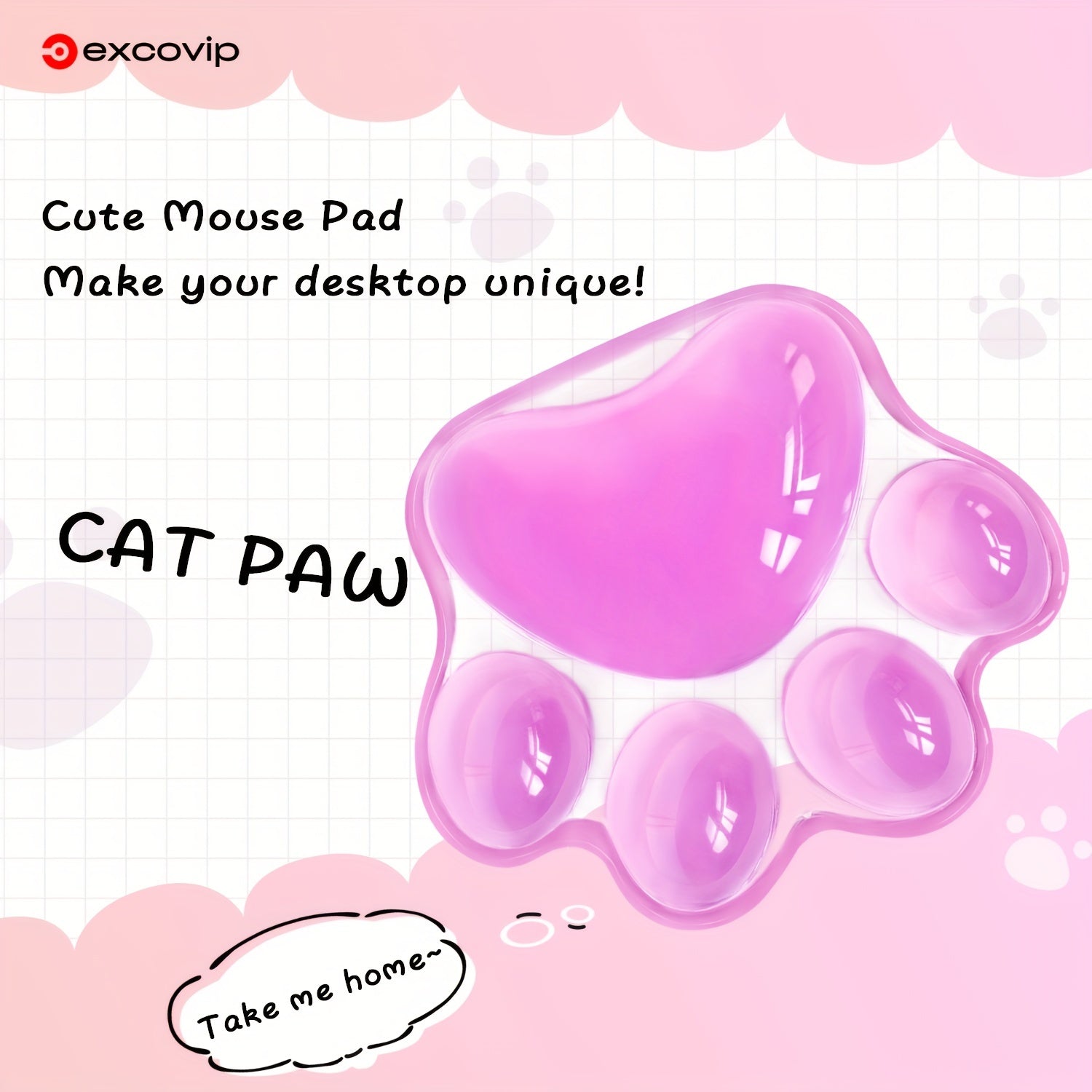Crystal Cat Claw Wrist Guard Hand Rest for Mouse Hand Pad