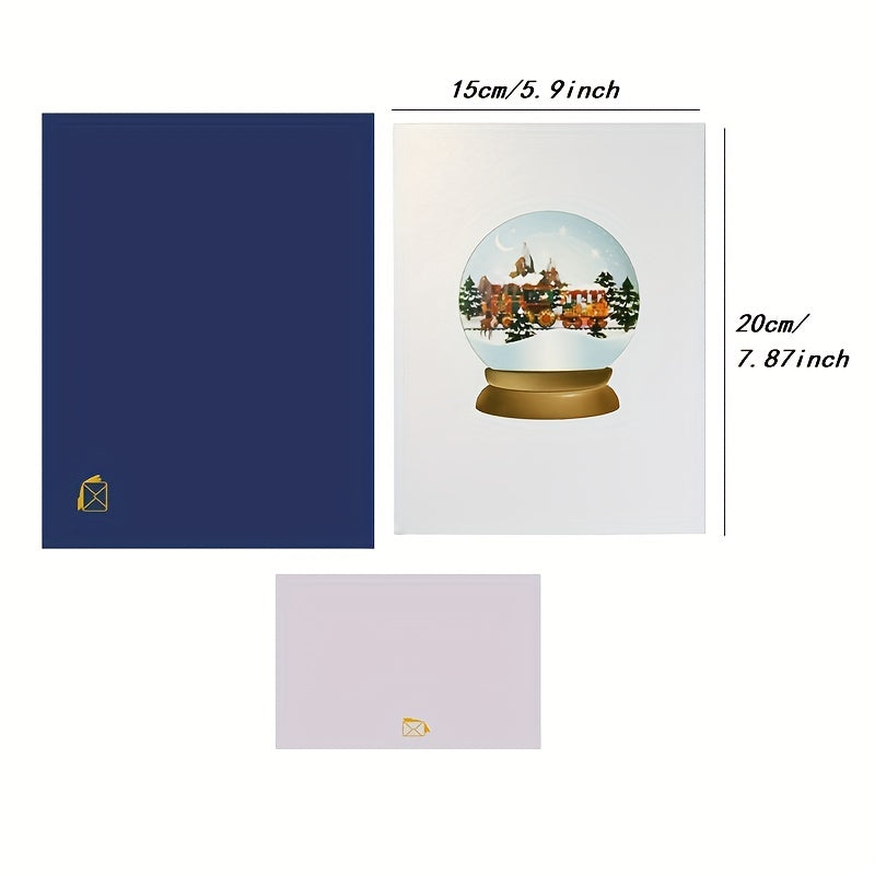 3D Pop up Christmas Card Merry Christmas Handcrafted Greeting Card