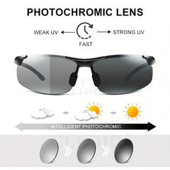 CLLOIO Photochromic Lens Polarized Sunglasses for Sports