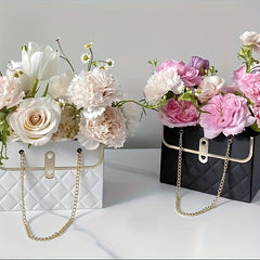 2pcs Rectangular Floral Packaging Box for Weddings and Parties