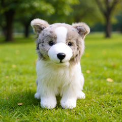 Realistic Border Collie Plush Toy Ultra Soft Stuffed Animal