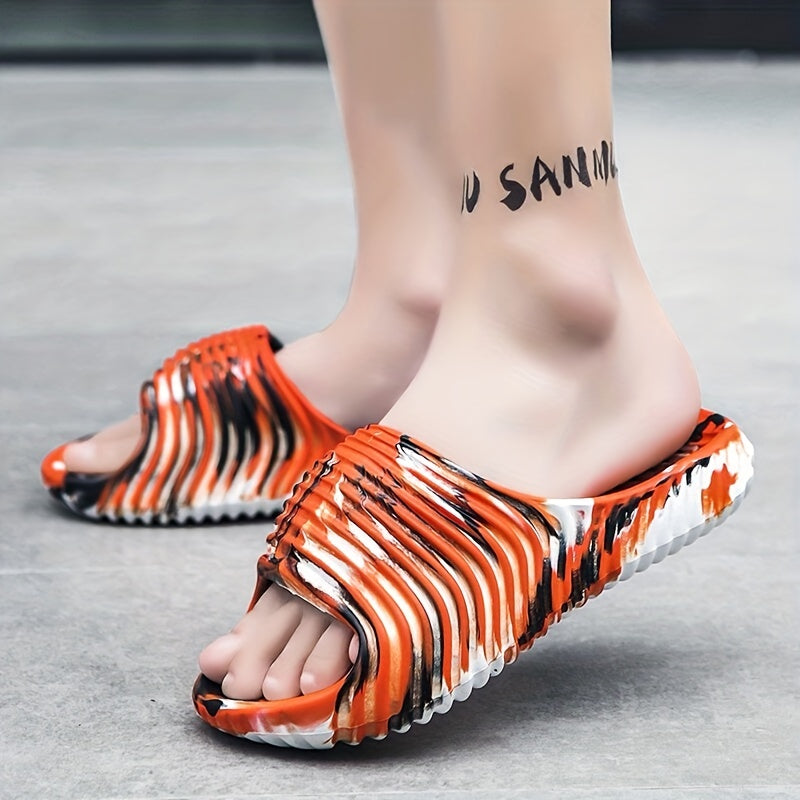 Men's Camo Non Slip Slides Lightweight Quick Dry Slippers