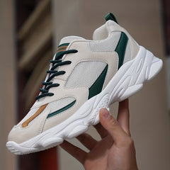 Women's Chunky Sneakers Breathable Lace-up Walking Shoes