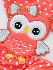 Girls Owl Embroidered One piece Swimsuit Kids Clothes