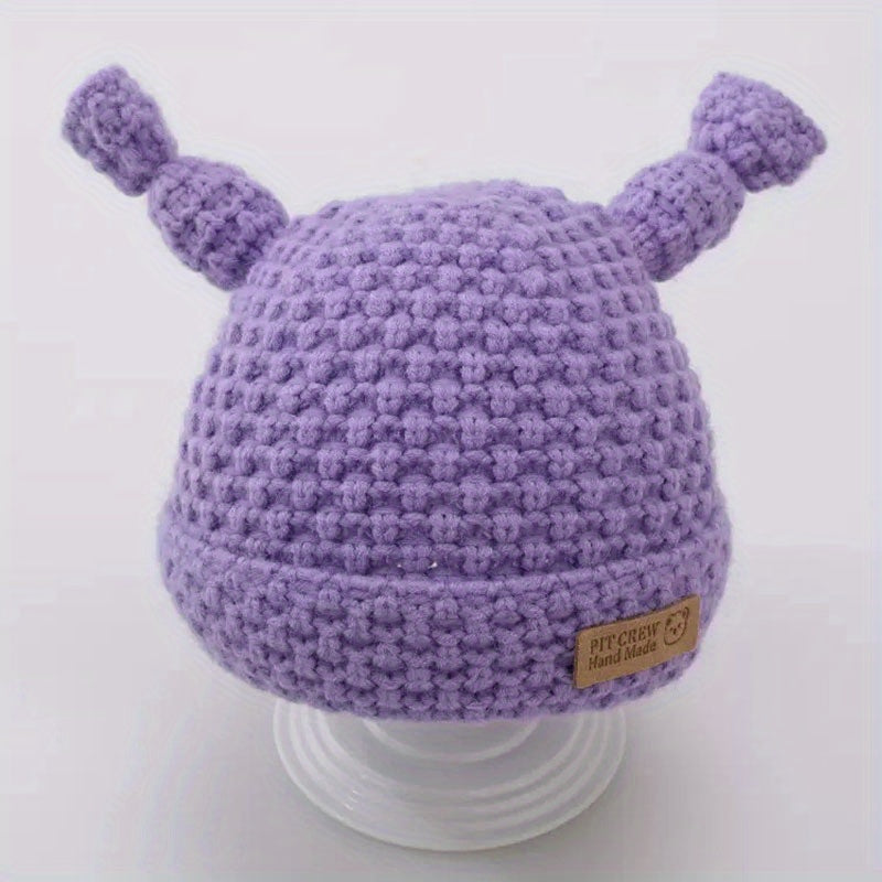 Baby Knitted Hat for Autumn and Winter Birthday Gift