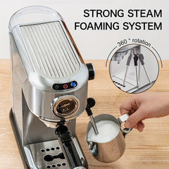 CAFELFFE Espresso Coffee Maker Machine Semi Automatic Milk Frother Steamer