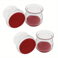 4pcs Silicone Chair Leg Floor Protectors Thickened Chair Leg Covers