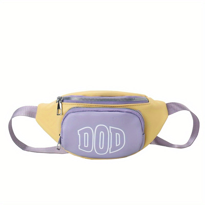 Kids Letter Print Chest Bag Satchel for Travel Hiking Shoulder Bag