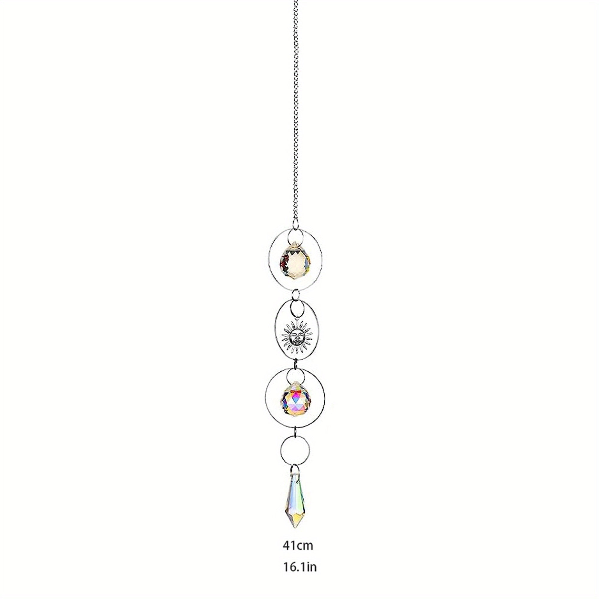 Crystal Suncatcher Hanging Garden Light Catcher Window Chandelier Pendant