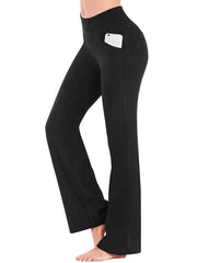 High Waist Yoga Pants With Pockets Stretch Workout Pants