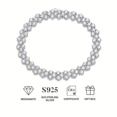 Moissanite Tennis Bracelet 925 Silver for Women