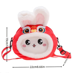 Chinese Year Shoulder Bag Kids Boys Girls Kindergarten Toddler Messenger Bag