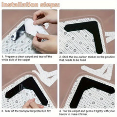8 High Non-slip Carpet Stickers - Prevent Rugs from Moving