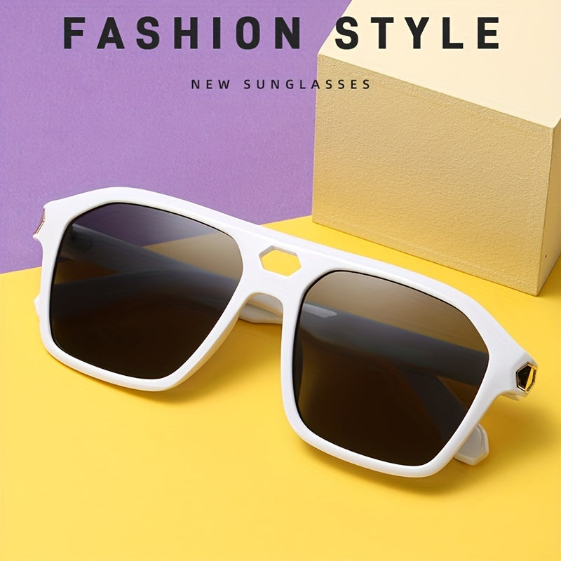 Vintage Square Frame Sunglasses UV Protection