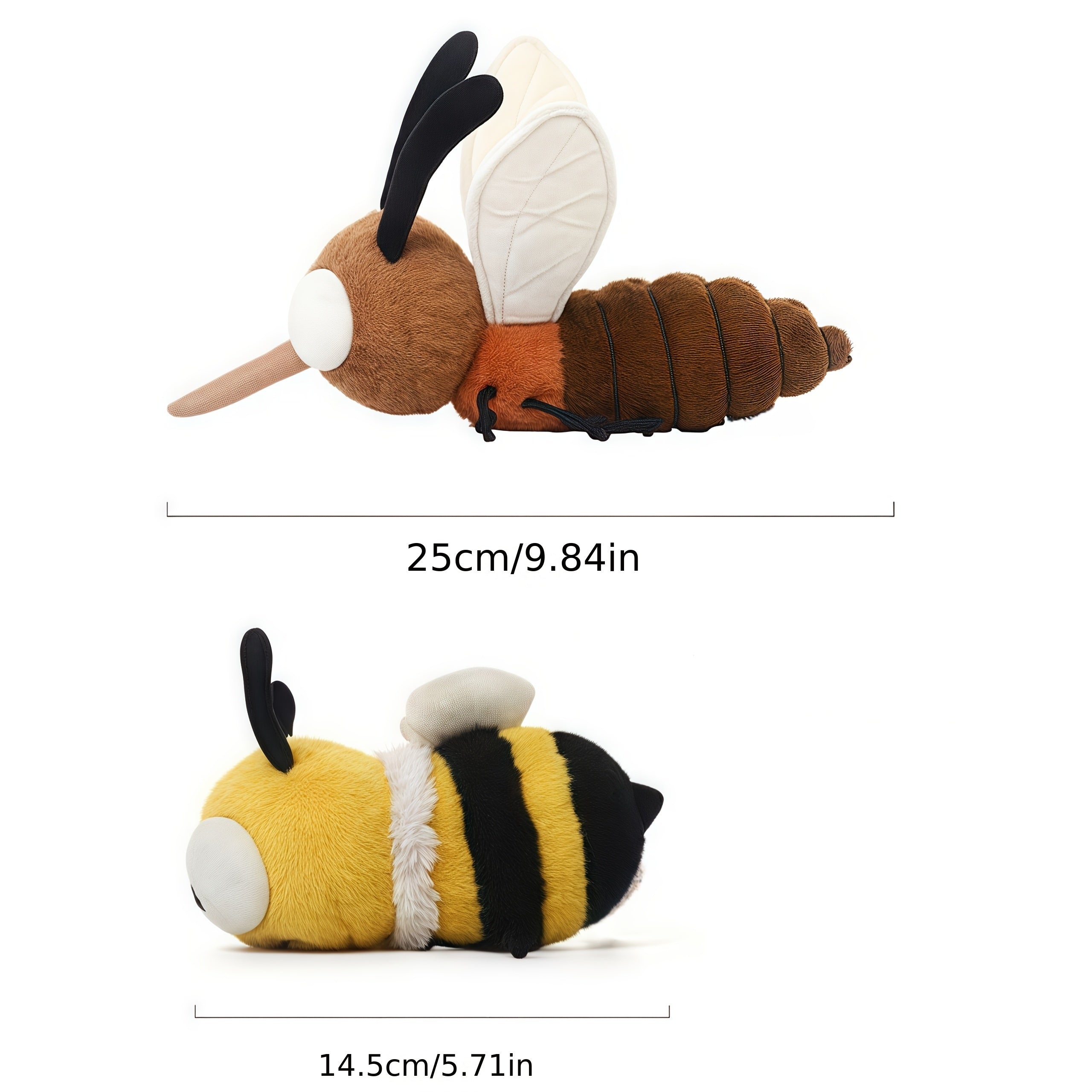 Mosquito and Bee Plush Stuffed Animals Gift Set