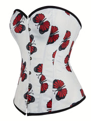 Butterfly Print Corset Tummy Control Body Shaper