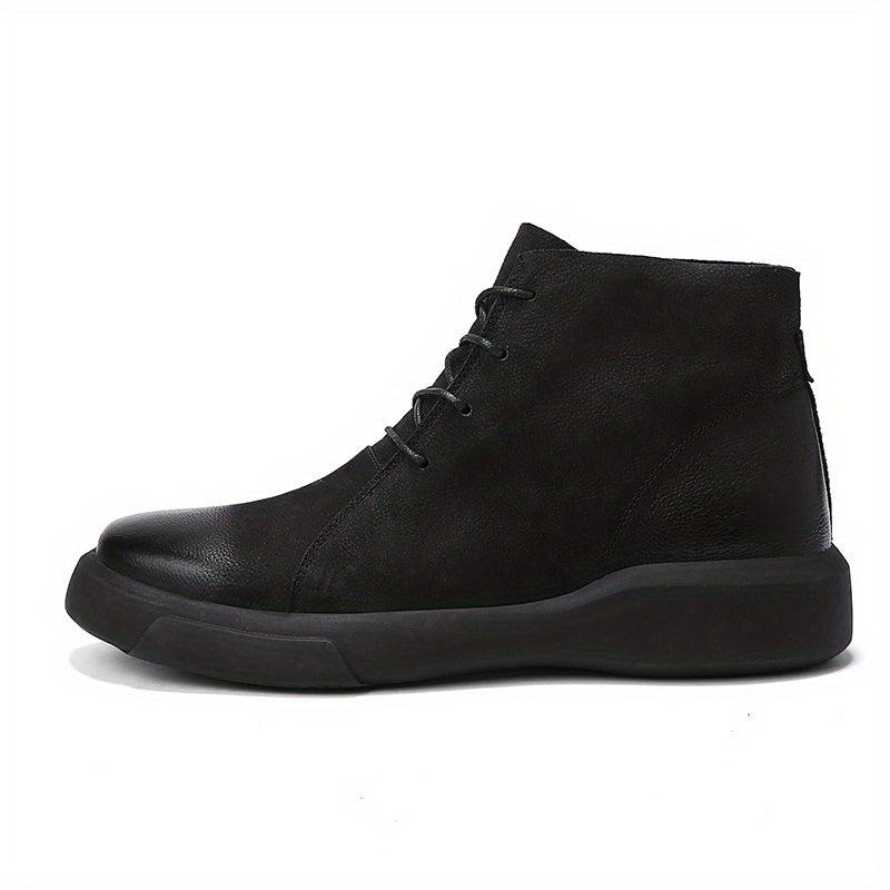 Men's High Top Lace Up Boots Casual Walking Shoes